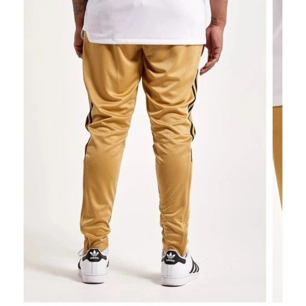Adidas Mens Joggers Track pants Adidas tiro pants Sz M Gold Soccer Football - Picture 4 of 14